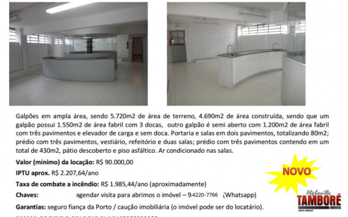 Imagem Galpão para Alugar, em Galpões Barueri - Alphaville Imagem Galpão para Alugar, em Galpões Barueri - Alphaville