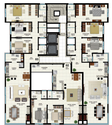 Imagem Apartamento com 4 Quartos à Venda, 161 m² em Navegantes - Capão Da Canoa Imagem Apartamento com 4 Quartos à Venda, 161 m² em Navegantes - Capão Da Canoa