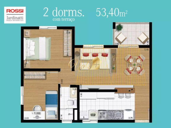 Imagem Apartamento com 2 Quartos à Venda, 54 m² em Jardim Sul - São José Dos Campos