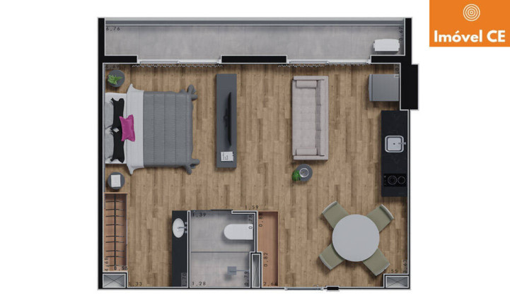 Imagem Apartamento com 1 Quarto à Venda, 21 m² em Aldeota - Fortaleza Imagem Apartamento com 1 Quarto à Venda, 21 m² em Aldeota - Fortaleza