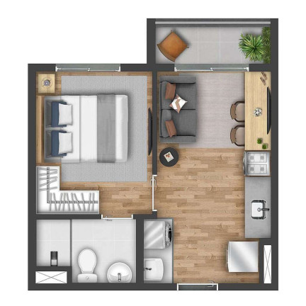 Imagem Apartamento com 1 Quarto à Venda, 26 m² em Vila Das Belezas - São Paulo Imagem Apartamento com 1 Quarto à Venda, 26 m² em Vila Das Belezas - São Paulo