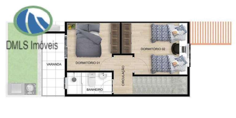 Imagem Casa com 2 Quartos à Venda, 60 m² em Jardim Sandra - Cotia