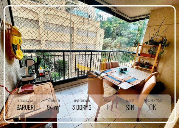 Imagem Apartamento com 3 Quartos à Venda, 94 m² em Jardim Tupanci - Barueri