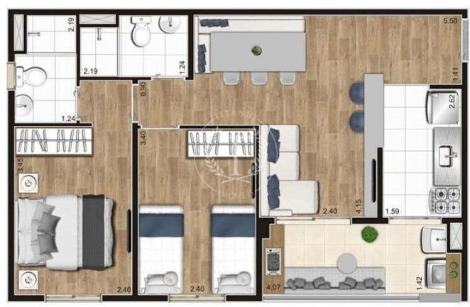 Imagem Apartamento com 2 Quartos à Venda, 45 m² em Vila Moraes - São Paulo