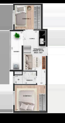 Imagem Apartamento com 1 Quarto à Venda, 31 m² em Vila Matilde - São Paulo