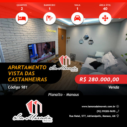 Imagem Apartamento com 2 Quartos à Venda, 40 m² em Planalto - Manaus Imagem Apartamento com 2 Quartos à Venda, 40 m² em Planalto - Manaus