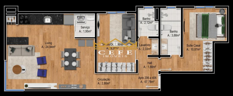 Imagem Imóvel com 2 Quartos à Venda, 67 m² em Floresta - Gramado Imagem Imóvel com 2 Quartos à Venda, 67 m² em Floresta - Gramado