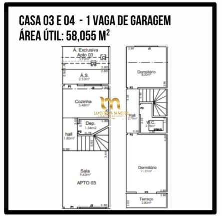Imagem Sobrado com 2 Quartos à Venda, 58 m² em Sítio Do Campo - Praia Grande