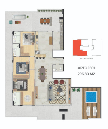 Imagem Cobertura com 3 Quartos à Venda, 328 m² em Campinas - São José Imagem Cobertura com 3 Quartos à Venda, 328 m² em Campinas - São José