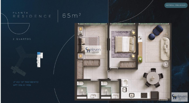 Imagem Apartamento com 2 Quartos à Venda, 58 m² em Ondina - Salvador
