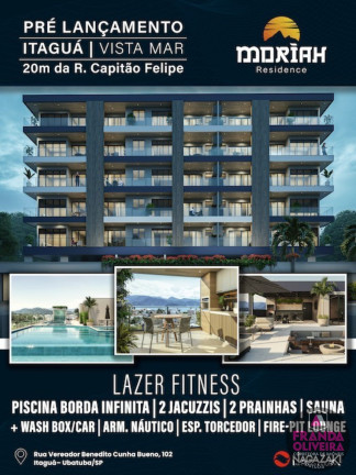 Apartamento com 2 Quartos à Venda, 69 m² em Itaguá - Ubatuba