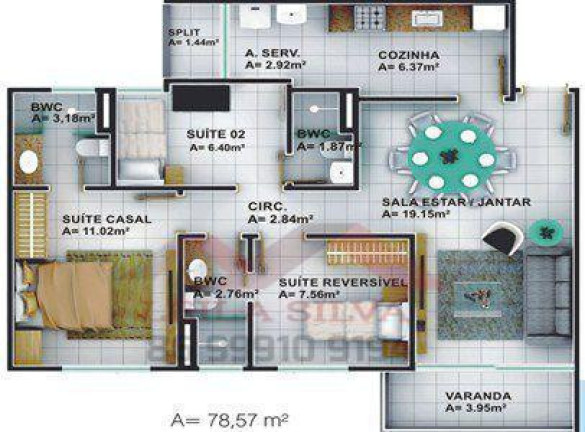Imagem Apartamento à Venda, 80 m² em Horto - Teresina Imagem Apartamento à Venda, 80 m² em Horto - Teresina
