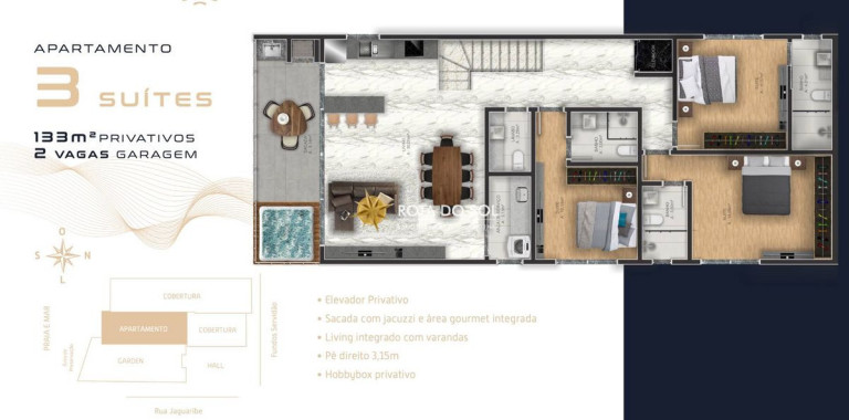 Imagem Apartamento com 3 Quartos à Venda, 230 m² em Zimbros - Bombinhas Imagem Apartamento com 3 Quartos à Venda, 230 m² em Zimbros - Bombinhas