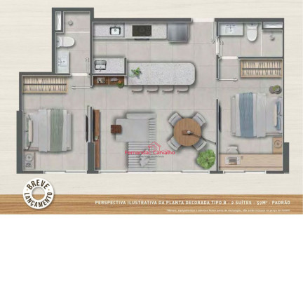 Imagem Apartamento com 2 Quartos à Venda, 46 m² em Pituba - Salvador Imagem Apartamento com 2 Quartos à Venda, 46 m² em Pituba - Salvador