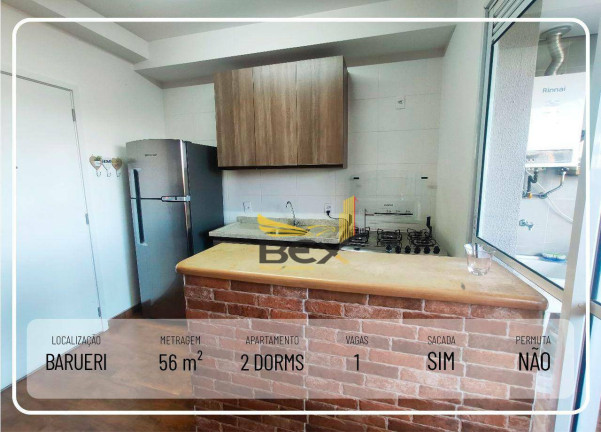Imagem Apartamento com 2 Quartos à Venda, 56 m² em Jardim Tupanci - Barueri