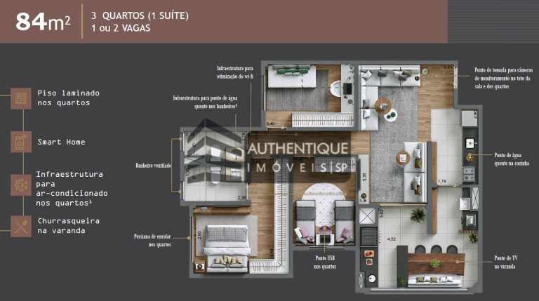 Imagem Apartamento com 3 Quartos à Venda, 93 m² em Chácara Santo Antônio - São Paulo