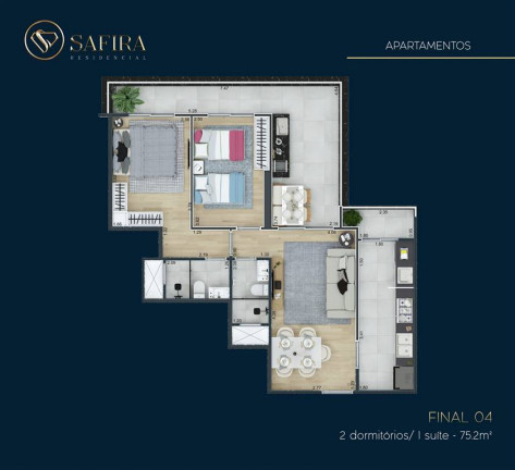 Imagem Apartamento com 2 Quartos à Venda, 75 m² em Guilhermina - Praia Grande Imagem Apartamento com 2 Quartos à Venda, 75 m² em Guilhermina - Praia Grande