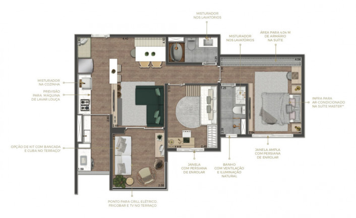 Imagem Apartamento com 3 Quartos à Venda, 83 m² em Santo Amaro - São Paulo