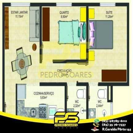 Imagem Apartamento com 2 Quartos à Venda, 51 m² em Planalto Boa Esperança - João Pessoa Imagem Apartamento com 2 Quartos à Venda, 51 m² em Planalto Boa Esperança - João Pessoa