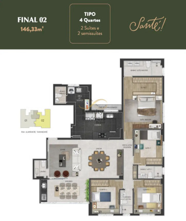 Imagem Apartamento com 4 Quartos à Venda, 146 m² em Gutierrez - Belo Horizonte Imagem Apartamento com 4 Quartos à Venda, 146 m² em Gutierrez - Belo Horizonte