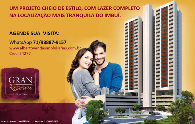 Imagem Apartamento com 2 Quartos à Venda, 54 m² em Imbuí - Salvador