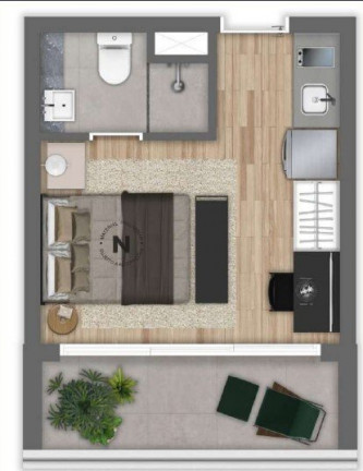 Imagem Studio com 1 Quarto à Venda, 23 m² em Vila Mariana - São Paulo
