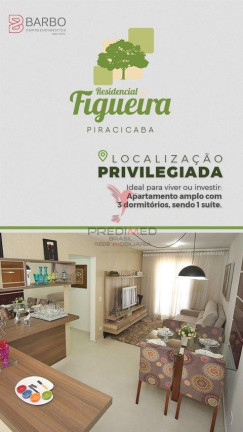 Imagem Apartamento com 3 Quartos à Venda, 71 m² em Dois Corregos - Piracicaba