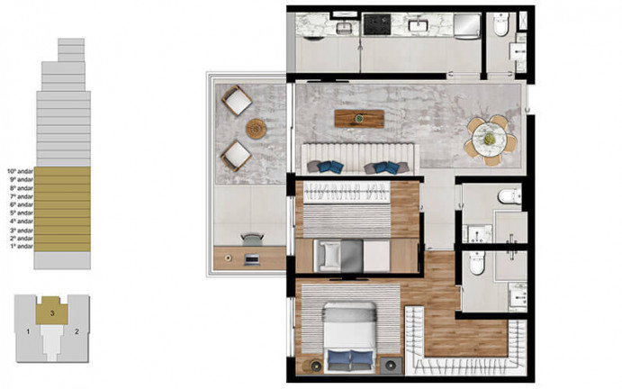Imagem Apartamento com 3 Quartos à Venda, 164 m² em Pinheiros - São Paulo