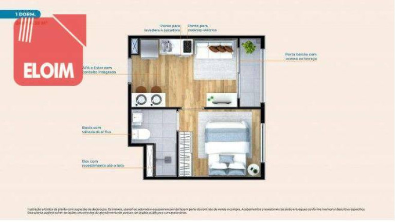 Imagem Apartamento com 1 Quarto à Venda, 25 m² em Freguesia Do ó - São Paulo