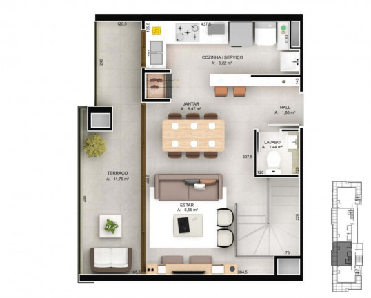 Imagem Imóvel com 1 Quarto à Venda, 45 m² em Jardim Botânico - Porto Alegre