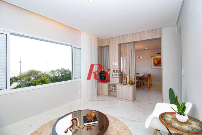 Apartamento com 3 Quartos à Venda ou Locação, 130 m² em Gonzaga - Santos