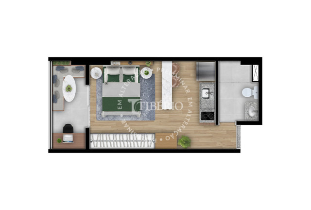 Imagem Imóvel com 1 Quarto à Venda, 24 m² em Mooca - São Paulo