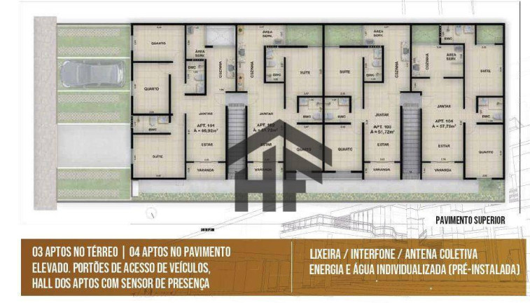 Imagem Apartamento com 2 Quartos à Venda, 52 m² em Jardim Atlântico - Olinda Imagem Apartamento com 2 Quartos à Venda, 52 m² em Jardim Atlântico - Olinda