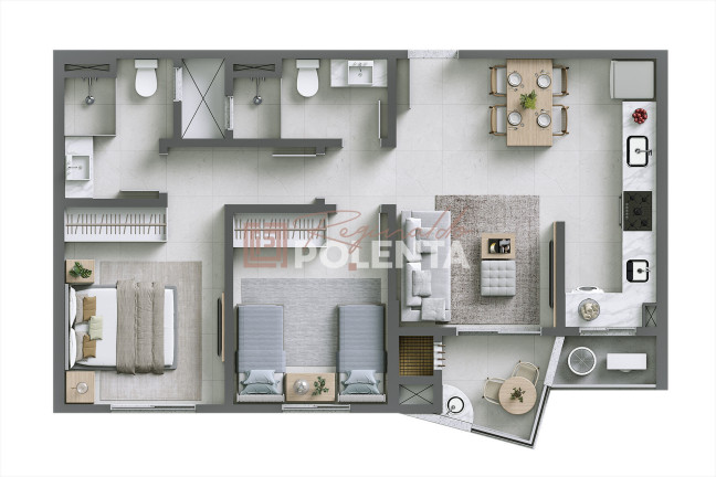 Imagem Apartamento com 2 Quartos à Venda, 66 m² em Centro - Laguna Imagem Apartamento com 2 Quartos à Venda, 66 m² em Centro - Laguna