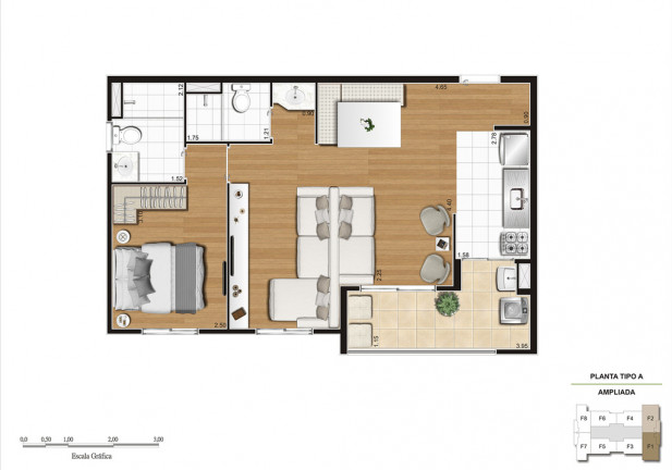 Imagem Apartamento com 2 Quartos à Venda, 55 m² em Vila Galvão - Guarulhos