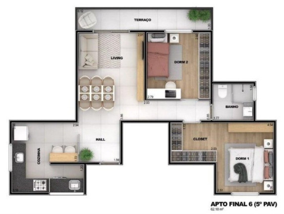 Imagem Apartamento com 2 Quartos à Venda, 47 m² em Santa Teresinha - São Paulo