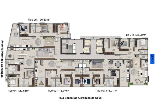 Imagem Apartamento com 3 Quartos à Venda, 122 m² em Balneário Perequê - Porto Belo Imagem Apartamento com 3 Quartos à Venda, 122 m² em Balneário Perequê - Porto Belo