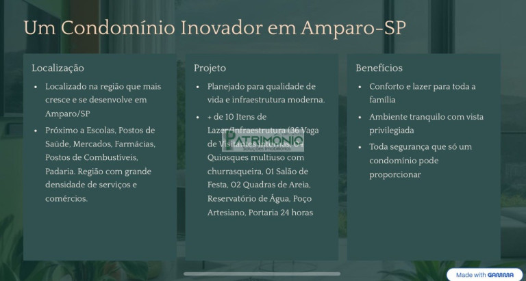 Imagem Terreno à Venda, 158 m² em Residencial Santa Maria Amparo - Amparo Imagem Terreno à Venda, 158 m² em Residencial Santa Maria Amparo - Amparo