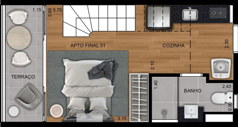 Imagem Apartamento com 1 Quarto à Venda, 32 m² em Itaim Bibi - São Paulo Imagem Apartamento com 1 Quarto à Venda, 32 m² em Itaim Bibi - São Paulo
