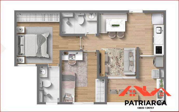 Imagem Apartamento à Venda, 56 m² em Núcleo Santa Isabel - Hortolândia Imagem Apartamento à Venda, 56 m² em Núcleo Santa Isabel - Hortolândia