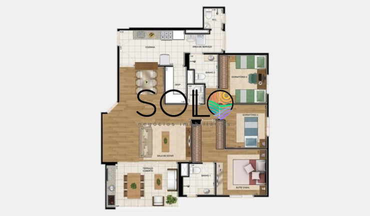 Imagem Apartamento com 3 Quartos à Venda, 110 m² em Jardim Brasil (zona Sul) - São Paulo Imagem Apartamento com 3 Quartos à Venda, 110 m² em Jardim Brasil (zona Sul) - São Paulo