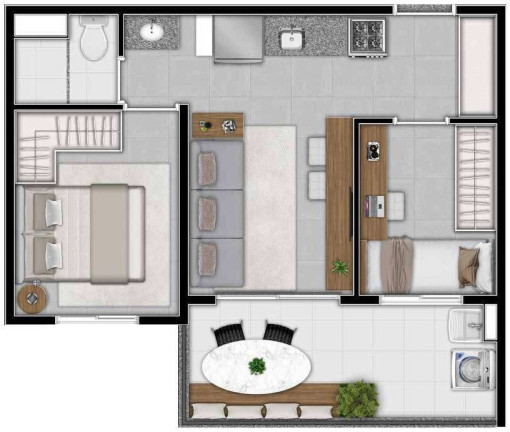Imagem Apartamento com 2 Quartos à Venda, 39 m² em Santana - São Paulo