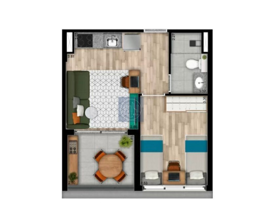 Imagem Imóvel com 1 Quarto à Venda, 33 m² em Perdizes - São Paulo