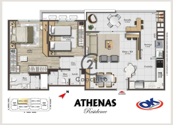 Imagem Apartamento com 2 Quartos à Venda, 89 m² em Campinas - São José Imagem Apartamento com 2 Quartos à Venda, 89 m² em Campinas - São José