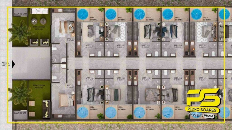 Imagem Apartamento com 1 Quarto à Venda, 25 m² em Jardim Oceania - João Pessoa