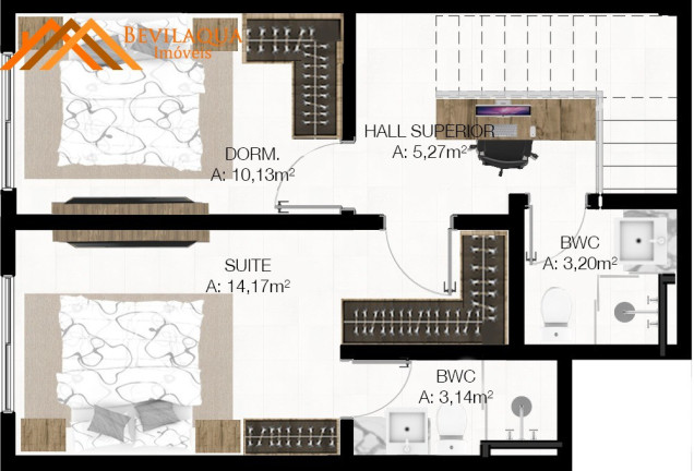 Imagem Apartamento com 1 Quarto à Venda, 62 m² em Praia Da Vila - Imbituba