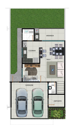 Imagem Sobrado com 3 Quartos à Venda, 150 m² em Residencial Center Ville - Goiânia