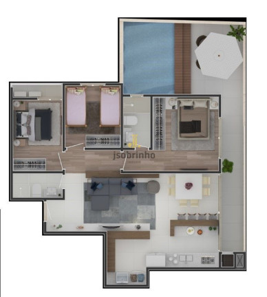 Apartamento com 3 Quartos à Venda, 92 m² em Fazenda - Itajaí