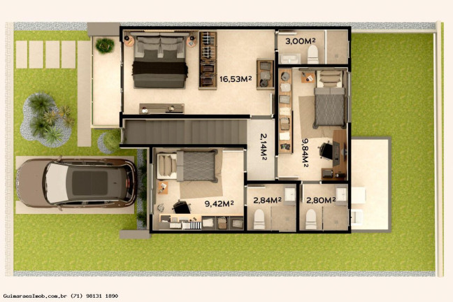 Imagem Casa com 4 Quartos à Venda, 124 m² em Alphaville (abrantes) - Camaçari Imagem Casa com 4 Quartos à Venda, 124 m² em Alphaville (abrantes) - Camaçari