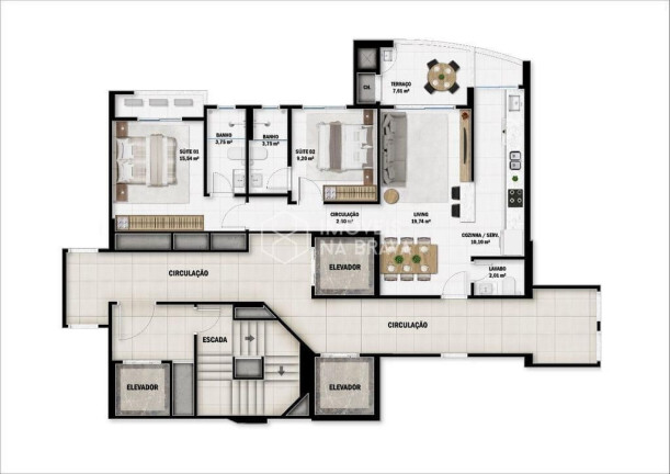 Imagem Apartamento com 2 Quartos à Venda, 109 m² em Fazenda - Itajaí Imagem Apartamento com 2 Quartos à Venda, 109 m² em Fazenda - Itajaí